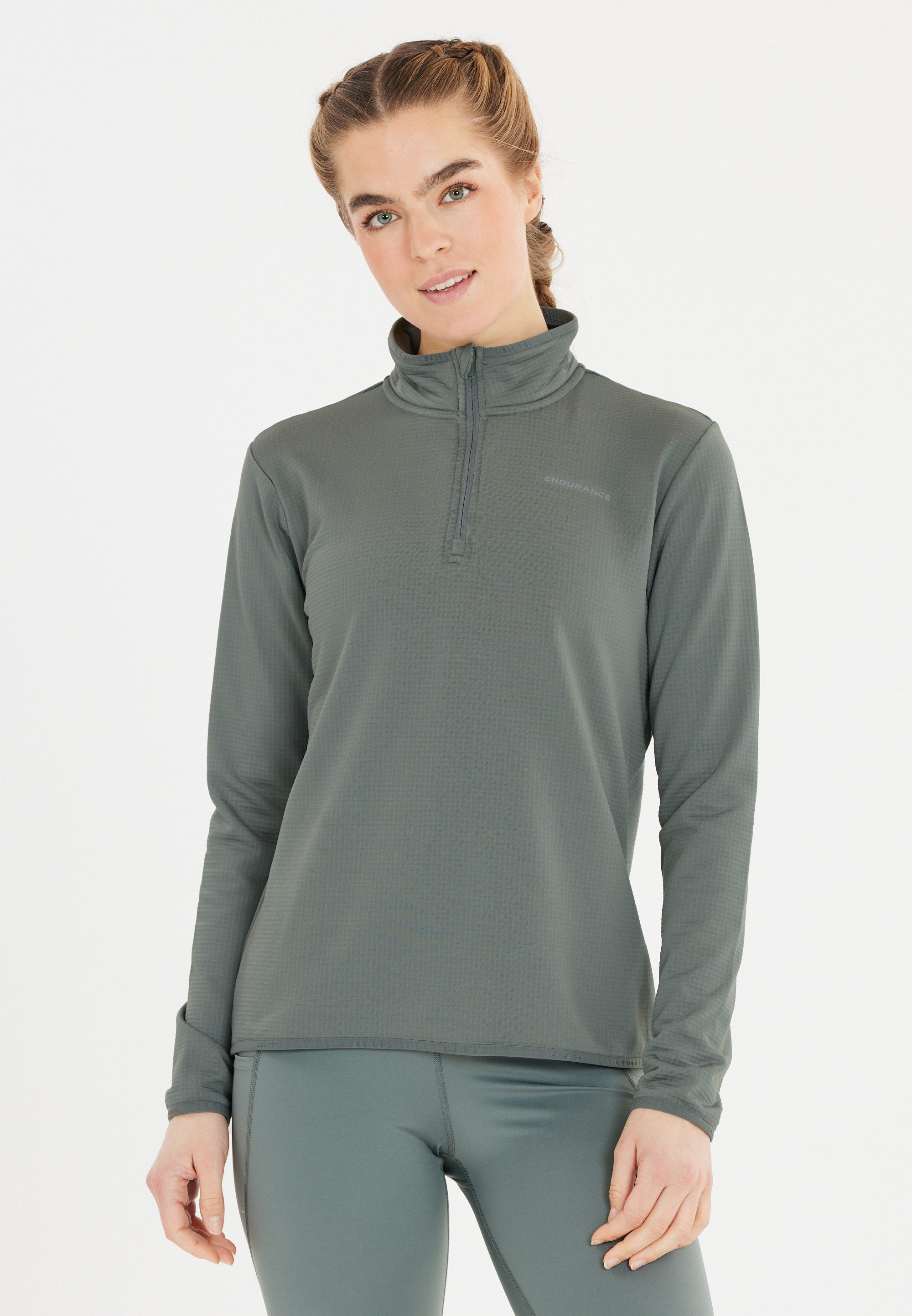 ENDURANCE Langarmshirt VIRONIC W Waffle mit atmungsaktiver Eigenschaft