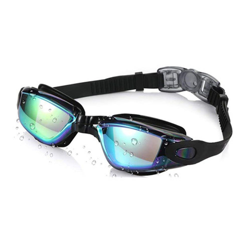 wimm Schwimmbrille Schwimmbrille für Kinder,TAnti-Nebel UV-Schutz,Ohne Auslaufen Schwarz