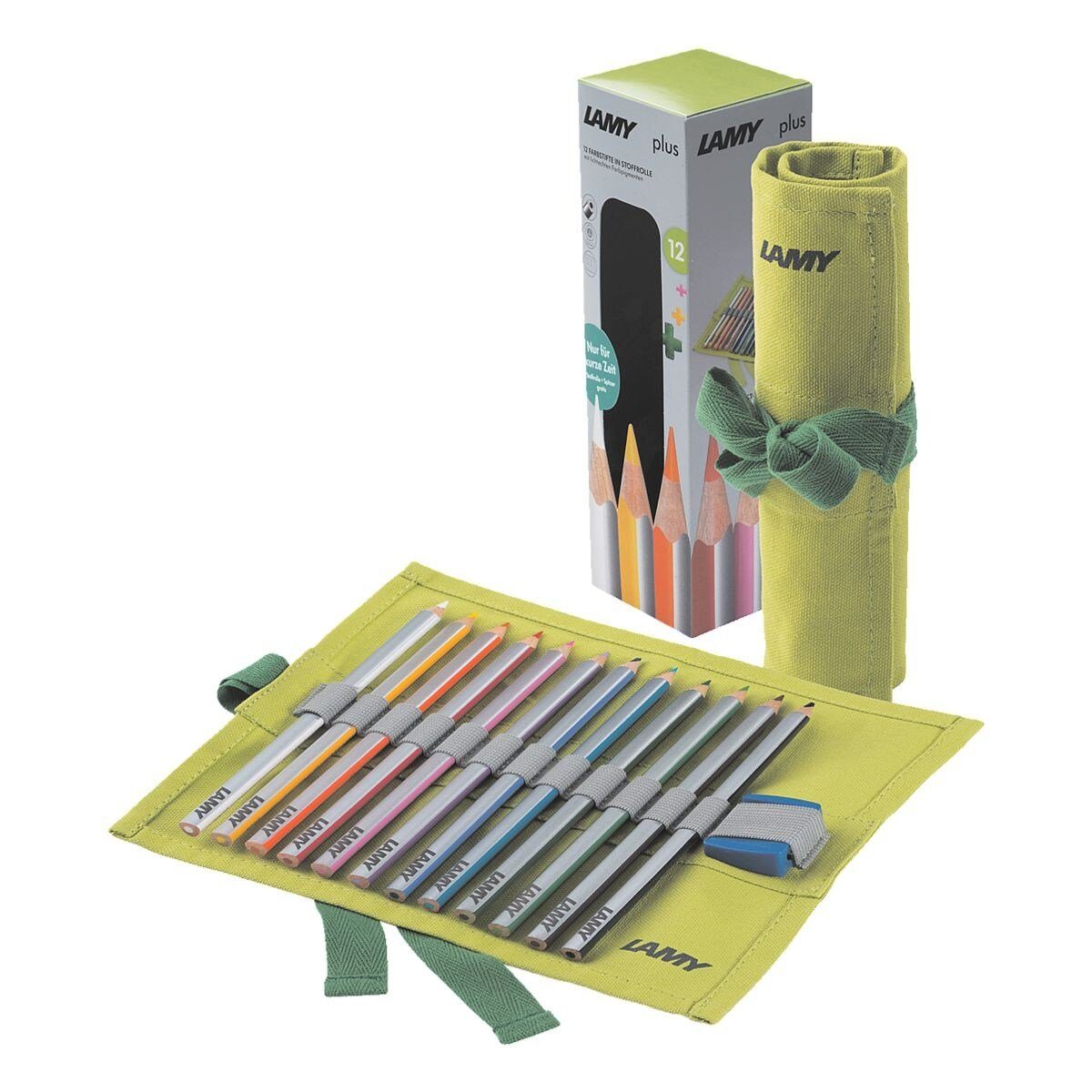 LAMY Buntstift plus 12, (13-tlg), für alle Altersklassen ab dem Einschulungsalter