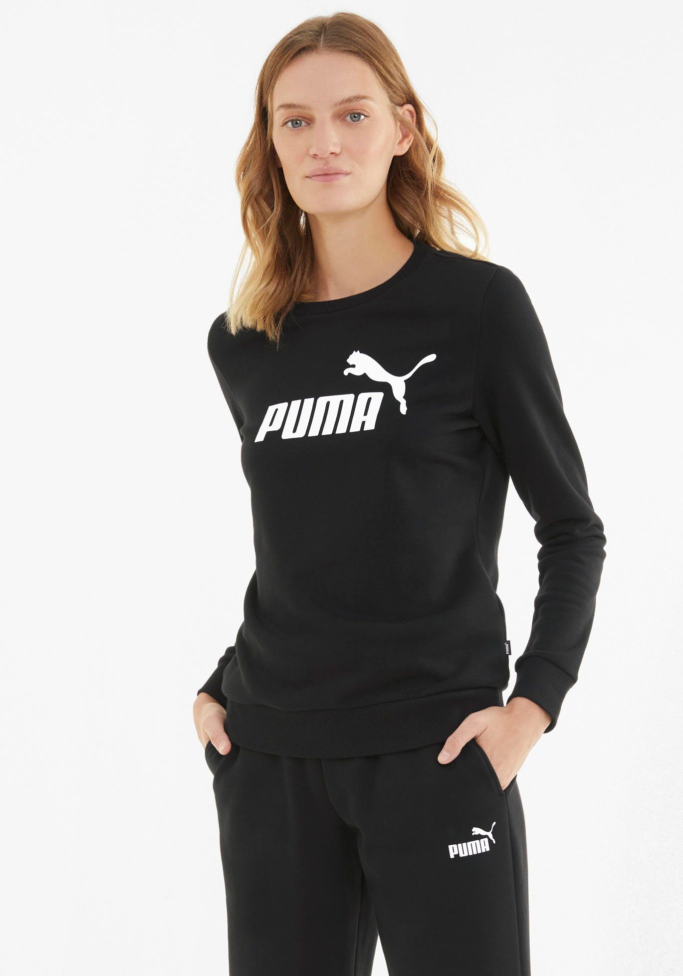 PUMA Kapuzensweatshirt ESS LOGO CREW TR