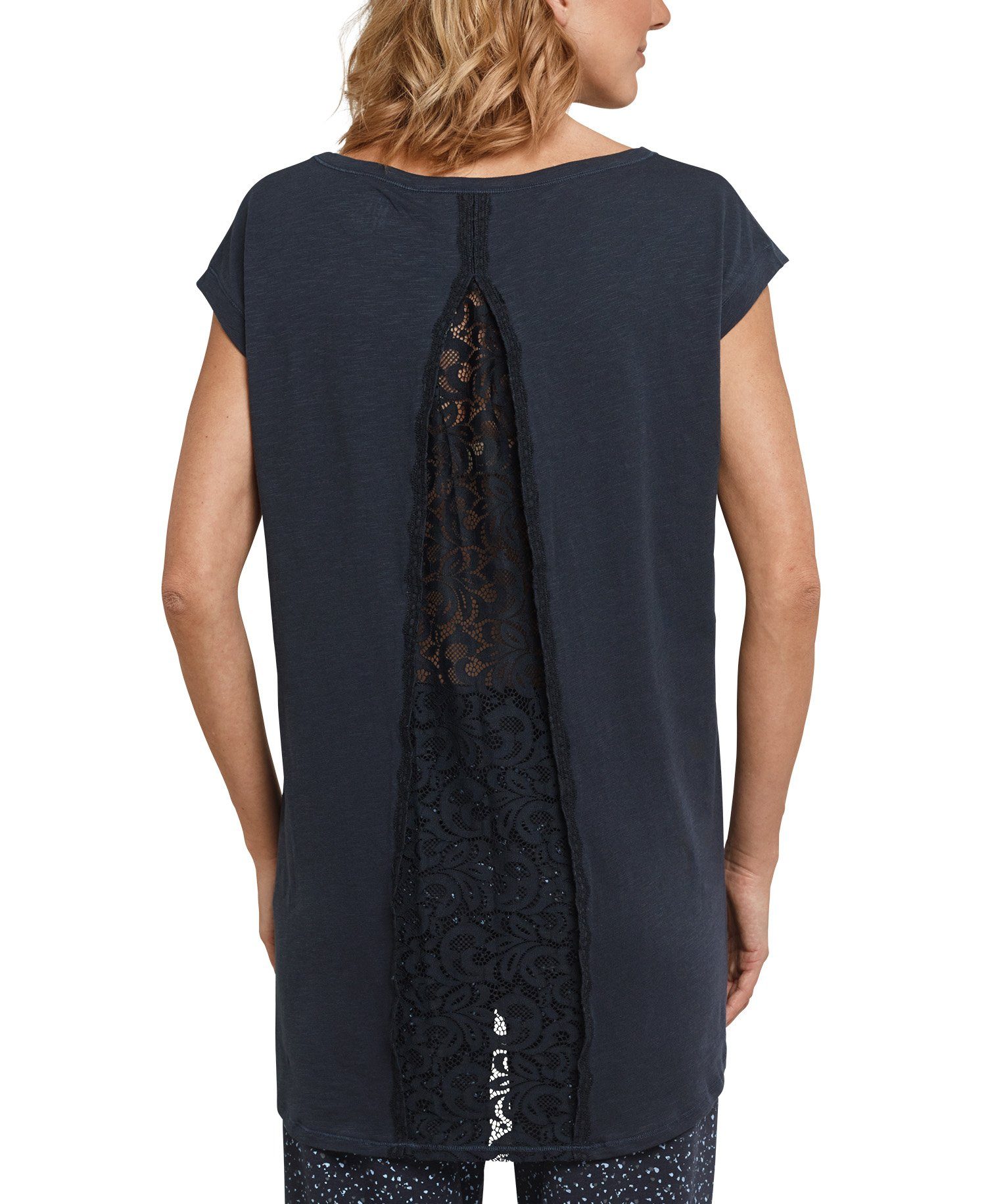 Schiesser Pyjamaoberteil Mix & Relax (Packung, 1-tlg., Set) Damen Pyjamaoberteil Schlafshirt Schlafanzugoberteil 1/4 Arm oversized