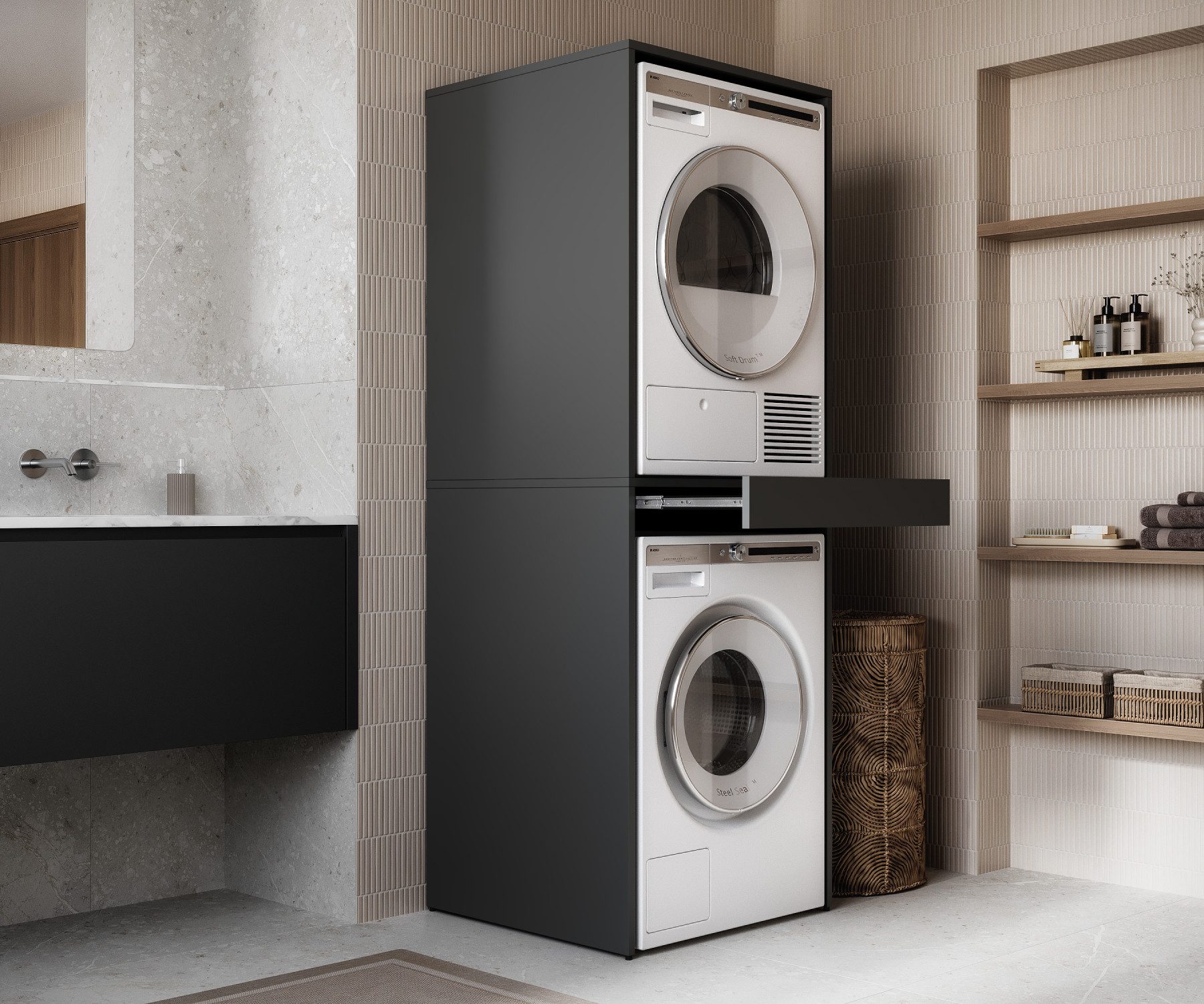 Platan Room Waschmaschinenumbauschrank Waschmaschinenschrank für Waschmasch günstig online kaufen