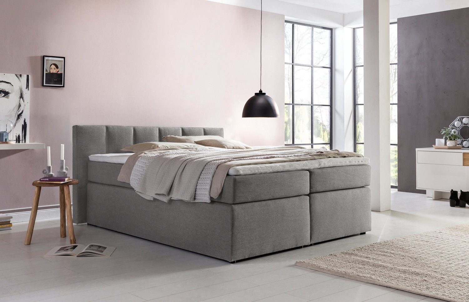 Möbelfreude Boxspringbett Boxspringbett Valina 100x200 cm günstig online kaufen