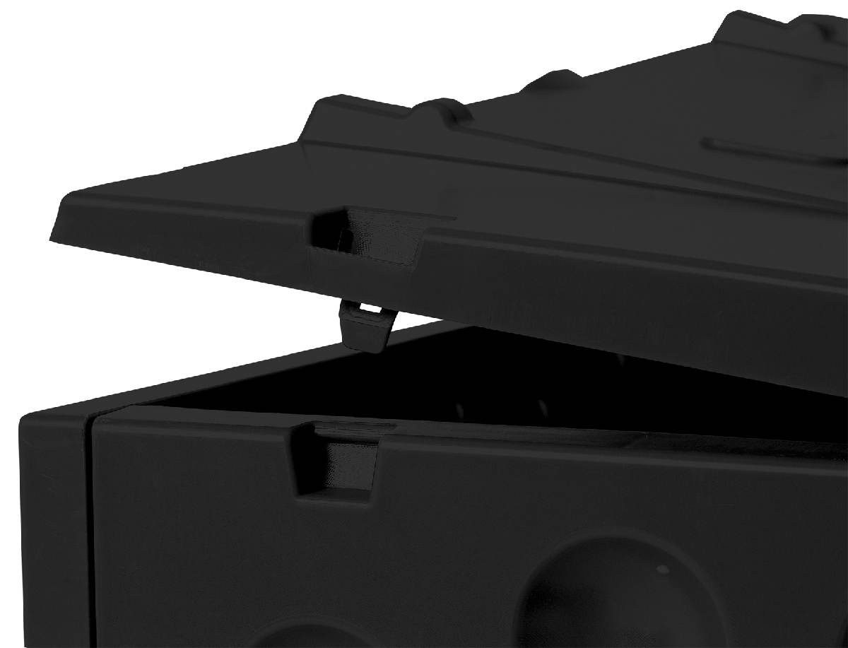 GARANTIA Schnellkomposter ECO-KING Komposter Garten anthrazit 600 L Schnellkomposter Kunststoff, 600 l, Recyclingkunststoff, 600 l Fassungsvermögen, zwei Einfüllklappen