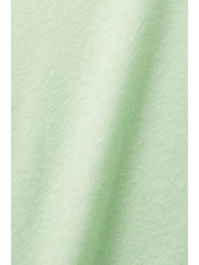 Esprit T-Shirt T-Shirt aus Baumwoll-Leinen-Mix (1-tlg)