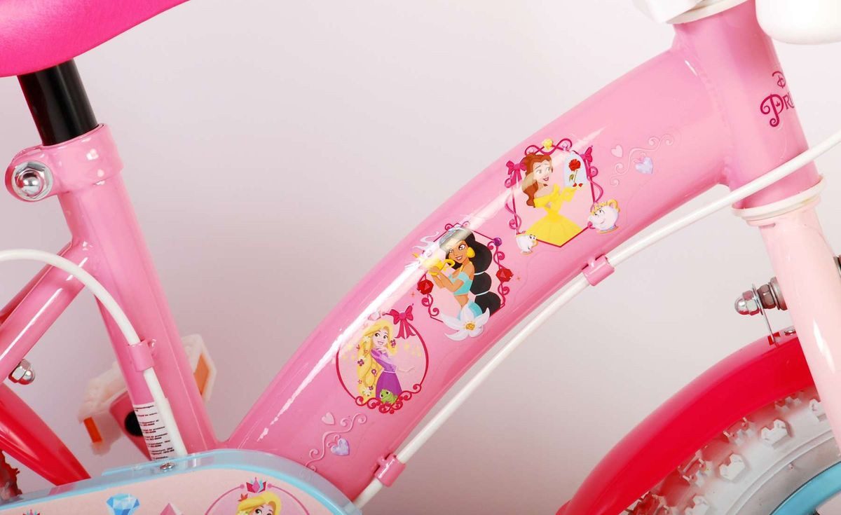 Volare Kinderfahrrad 12 Zoll Kinder Fahrrad Mädchenfahrrad Rad Bike Princess 21209-ch-it, Stützräder, Puppensitz, Korb