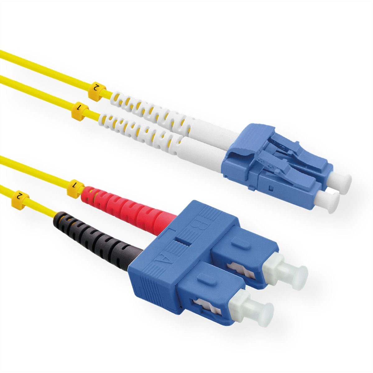 LWL-Kabel Duplex, Single Mode 9/125µm OS2, LC/SC Glasfaserkabel