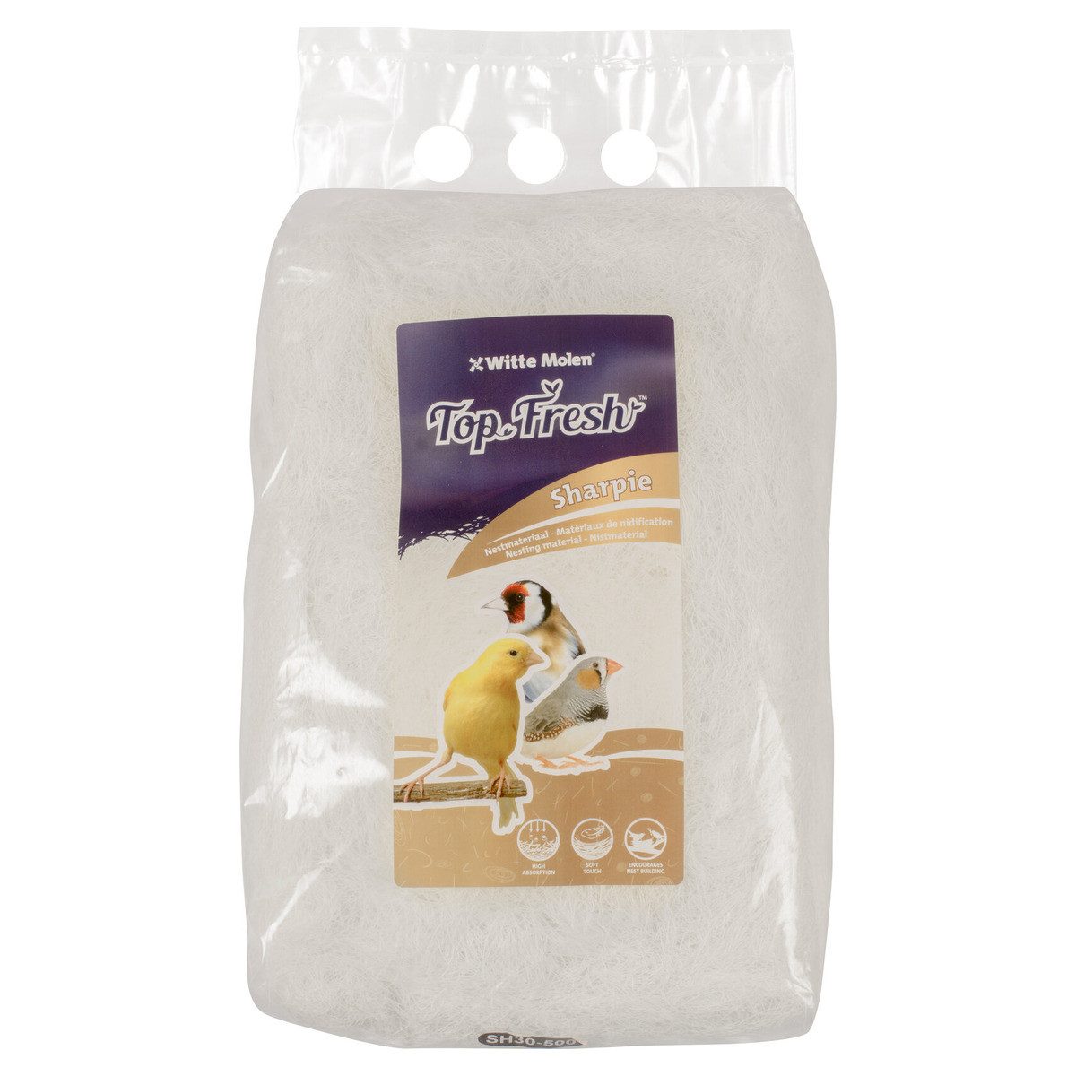 Witte Molen Nistmaterial Nistmaterial Top Fresh Sharpie weiß 500 g
