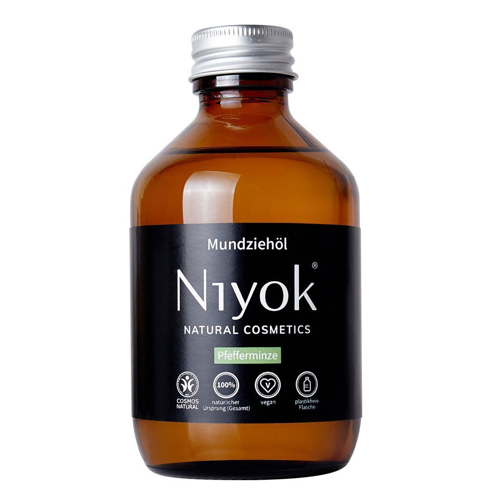 Niyok Mundwasser Mundziehöl Pfefferminze, 200 ml