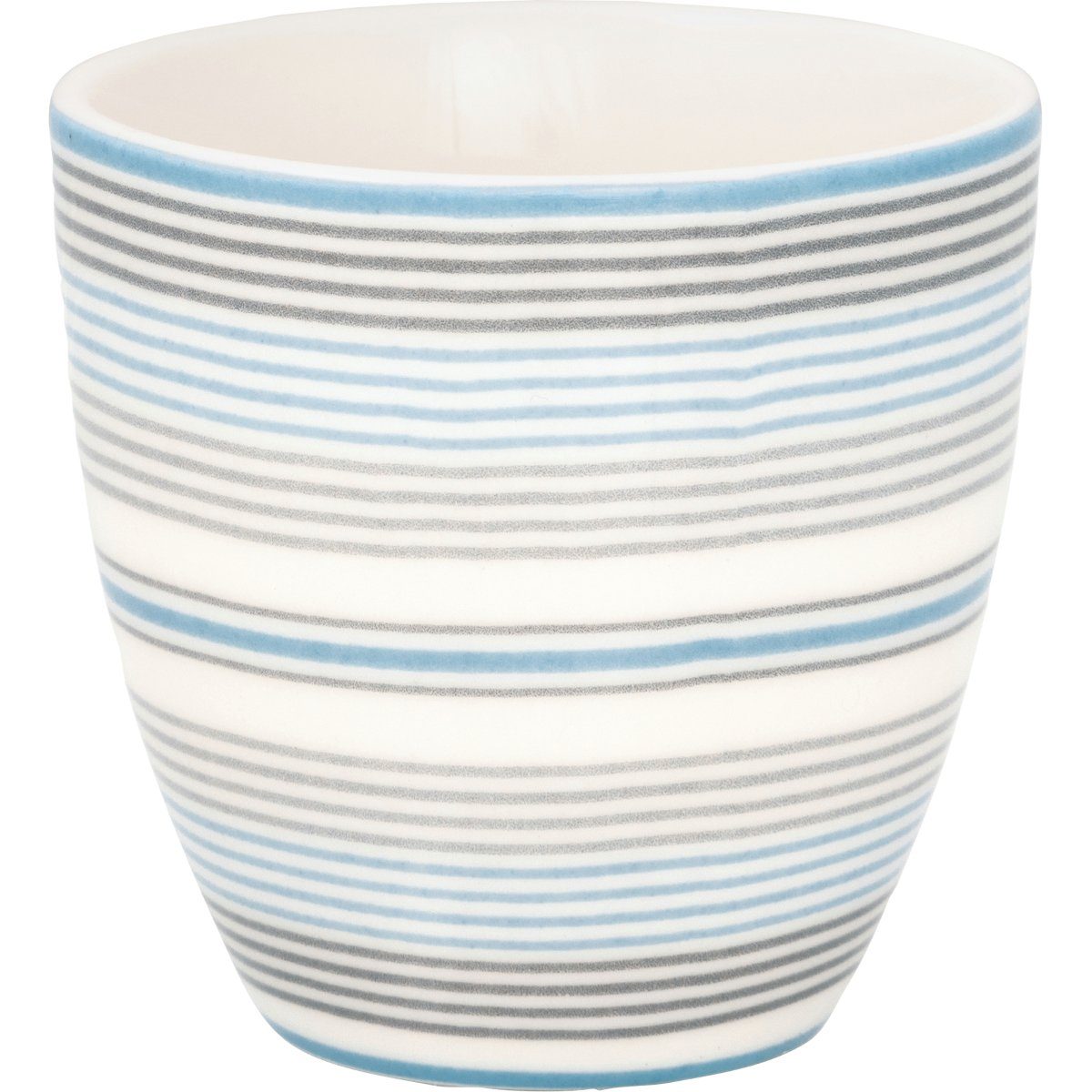 Greengate Latte-Macchiato-Glas Divia Mini Latte cup pale blue 0,13l, Steinzeug