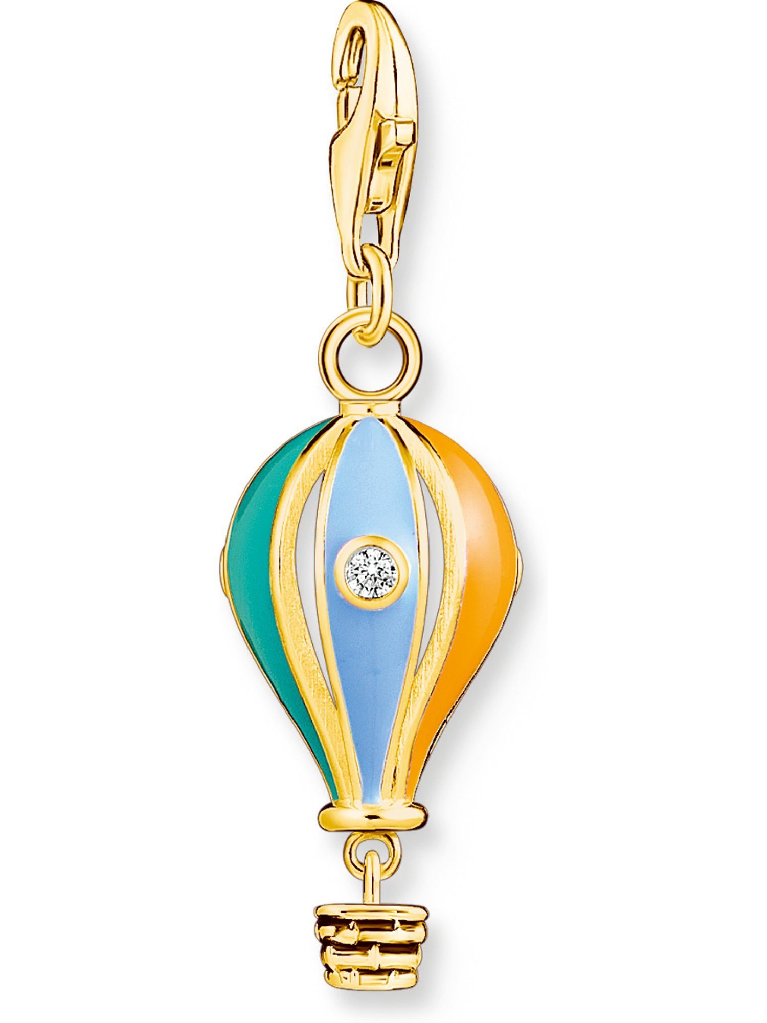 Kettenanhänger Thomas Sabo Damen-Charm 925er Silber Zirkonia