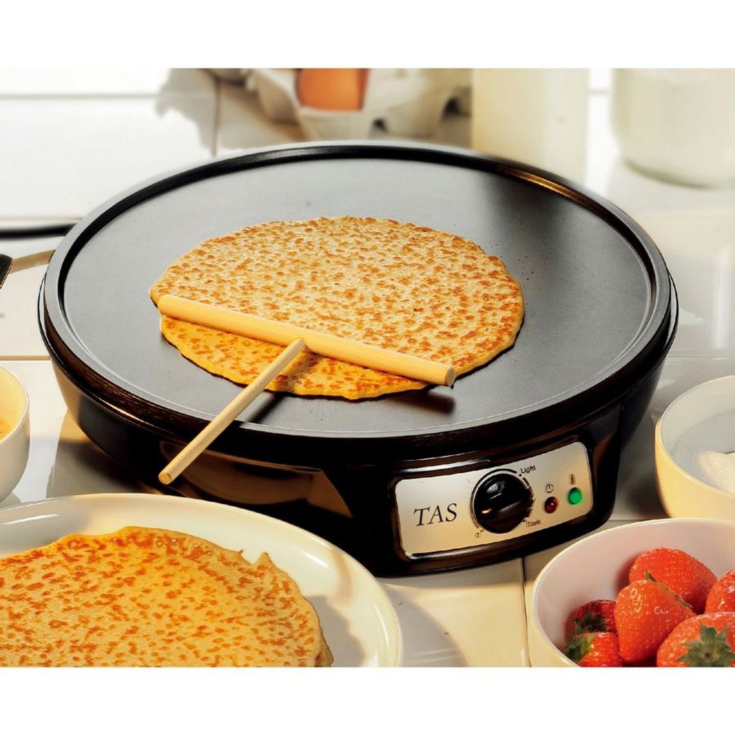 BURI Bratpfanne Elektrischer Crepes Crepe-Maker Pfannkuchen Crepespfanne Wrapmaker