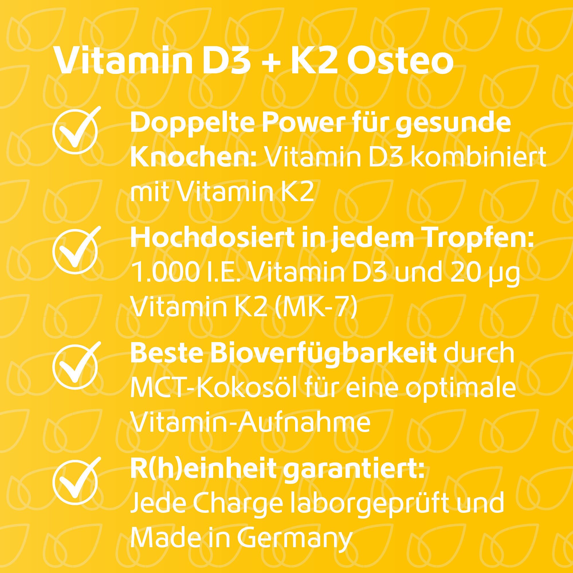 R(h)ein Nutrition Vitamin D3 + K2 Osteo Tropfen, 30.0 ml
