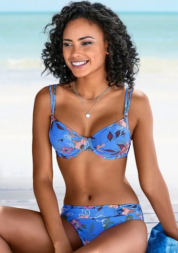 s.Oliver Bügel-Bikini-Top »Maya«, mit Doppelträgern und floralem Design