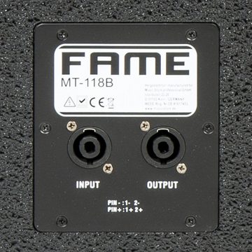 Fame Audio Subwoofer (MT-118B Subwoofer, 18" Subwoofer, 500W/8Ohm Subwoofer)