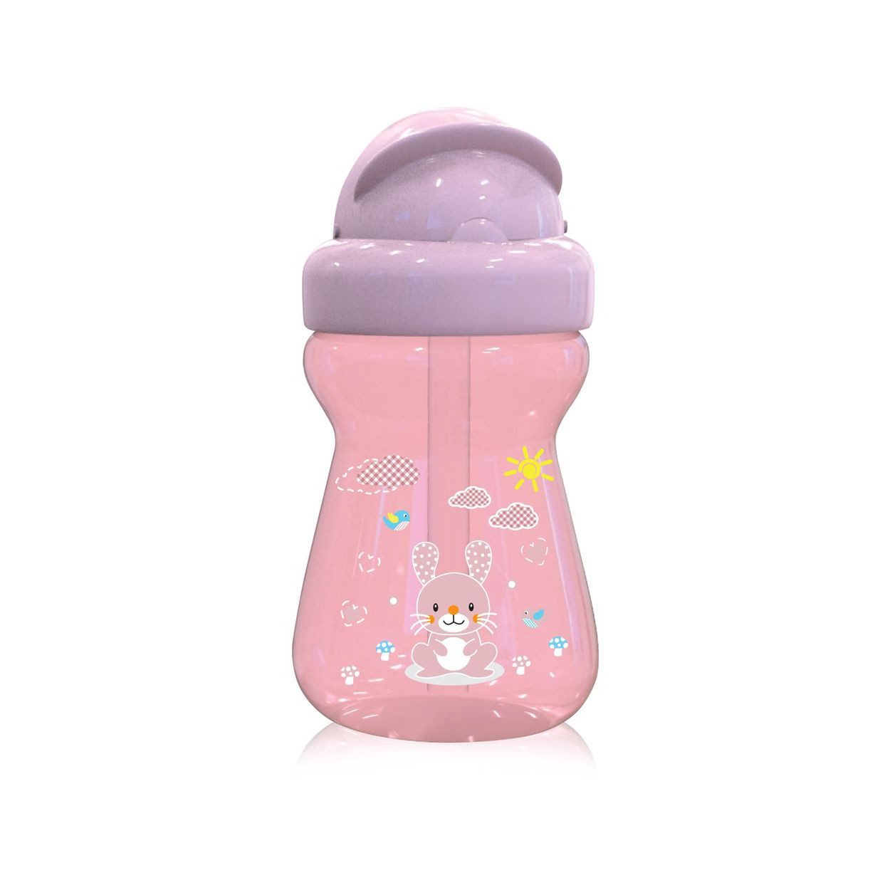 Baby Care Trinkflasche Sport-Sipper Mini 200 ml, Silikon, Kunststoff, Deckel, Schutzdeckel, 200ml, ab 6 Monate