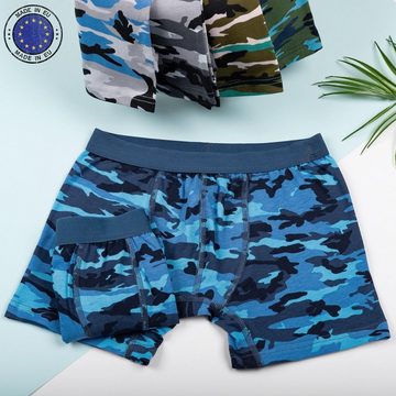 LOREZA Boxershorts 10er Set Boxershorts - Camouflage - Bunt (Set, 10-St)