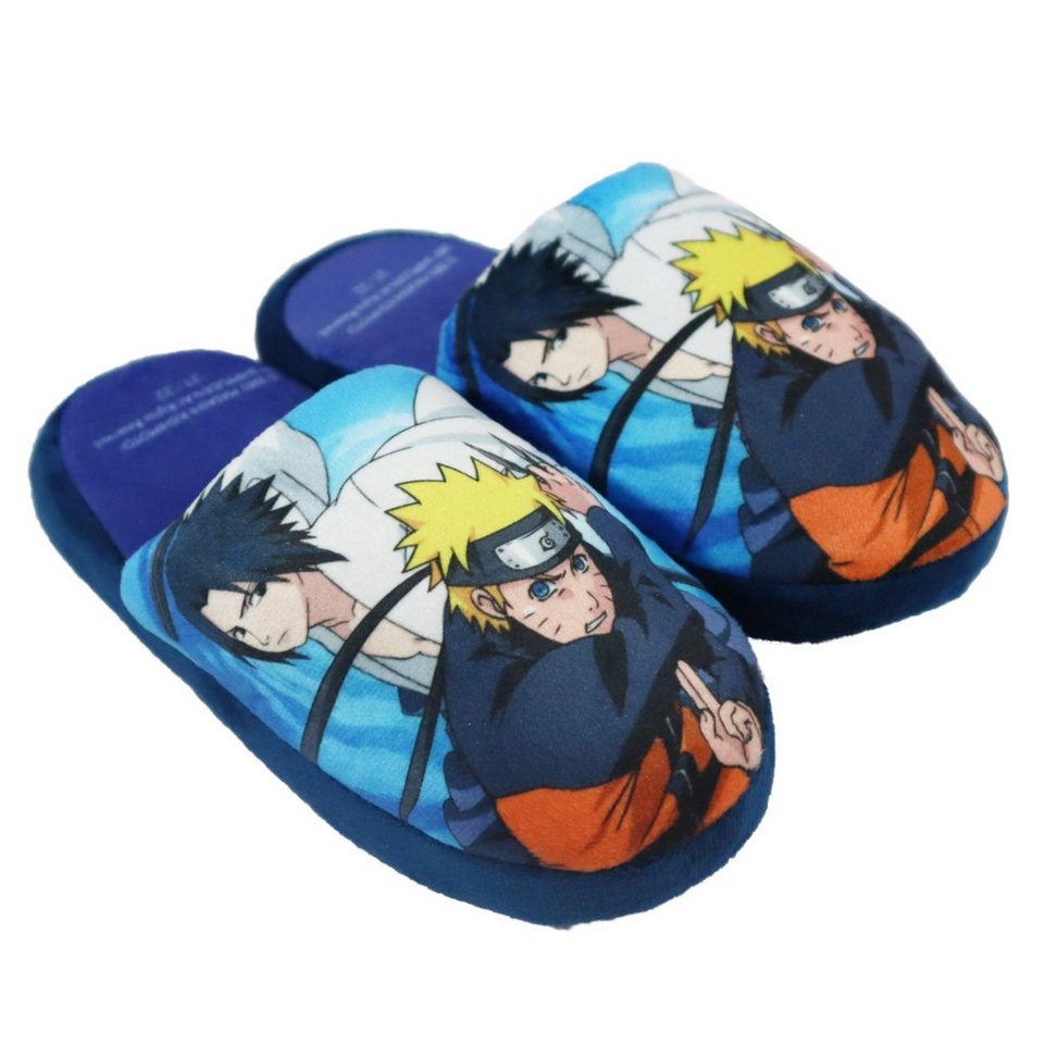 Naruto Naruto Shippuden Jungen Hausschuhe Slipper Schlüpfschuhe Pantoffel  Gr. 29 bis 41