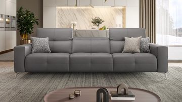 Sofanella 3-Sitzer XXL-Sofa Ledercouch MARBELLA 3-Sitzer Echtleder