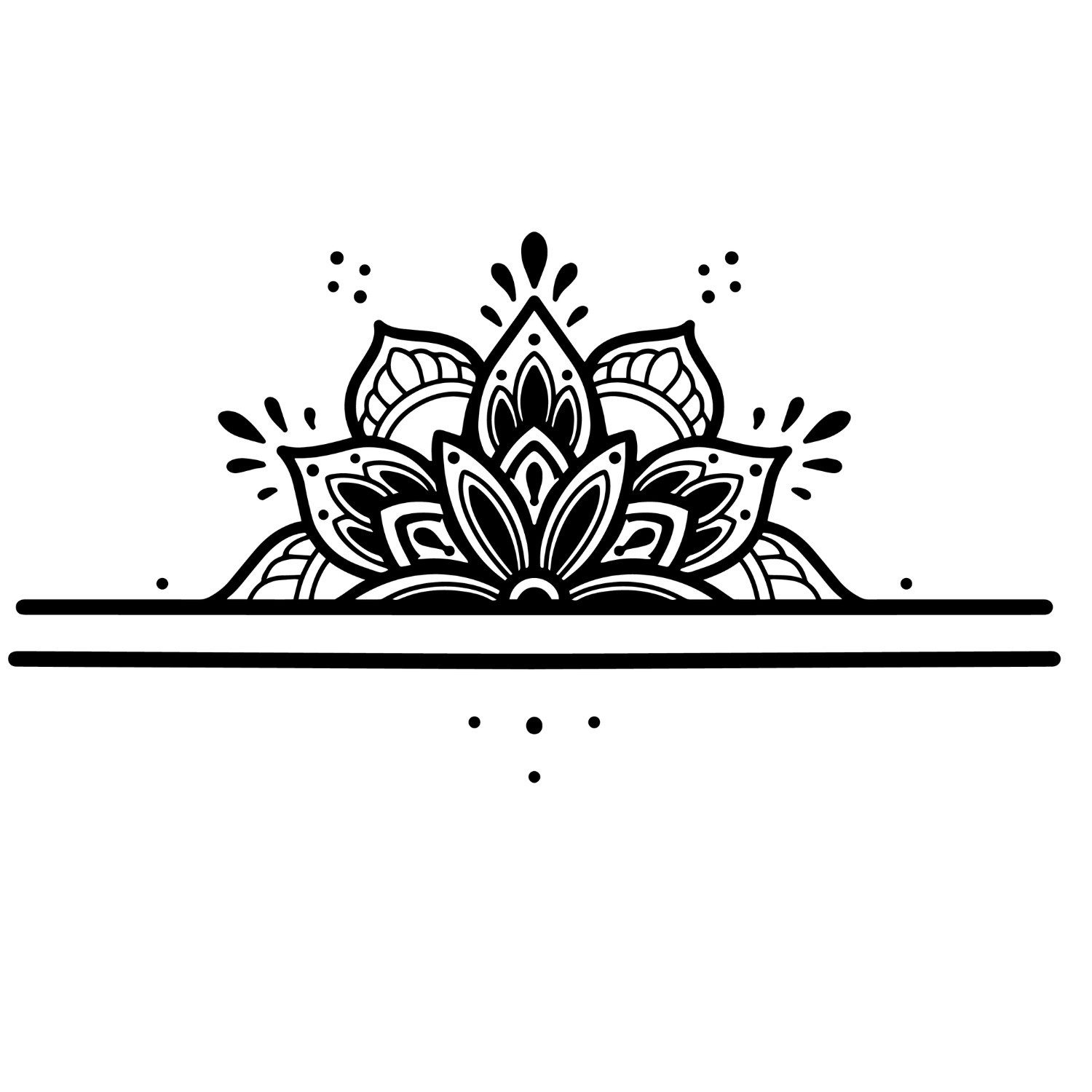 Inkster Schmuck-Tattoo Mandala Ring Tattoo, Vegane & EU-Kosmetikzertifizierte Farbe, wasserfestes temporäres Tattoo, 2 Wochen Halt