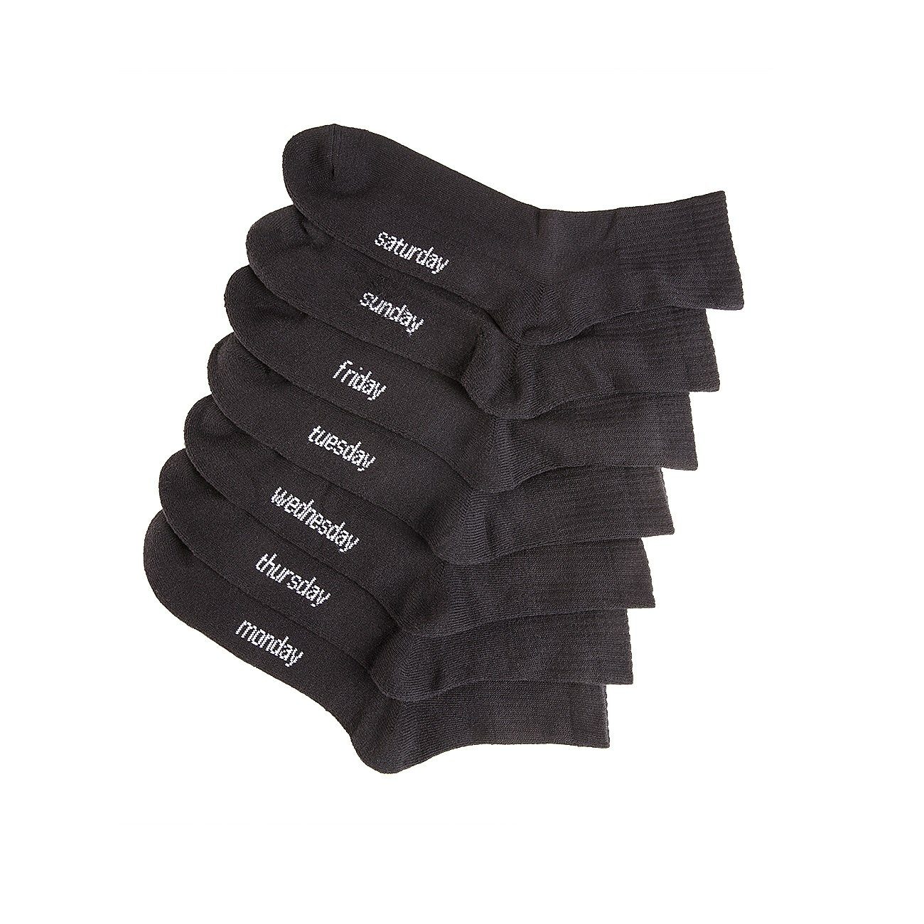 Dailysoxx Langsocken Unisex Short Crew Socken Everyday mit Frotteesohle 7er Pack (7-Paar) Unisex Short Crew Socken Everyday mit Frotteesohle 7er Pack – Bild 3 von 3