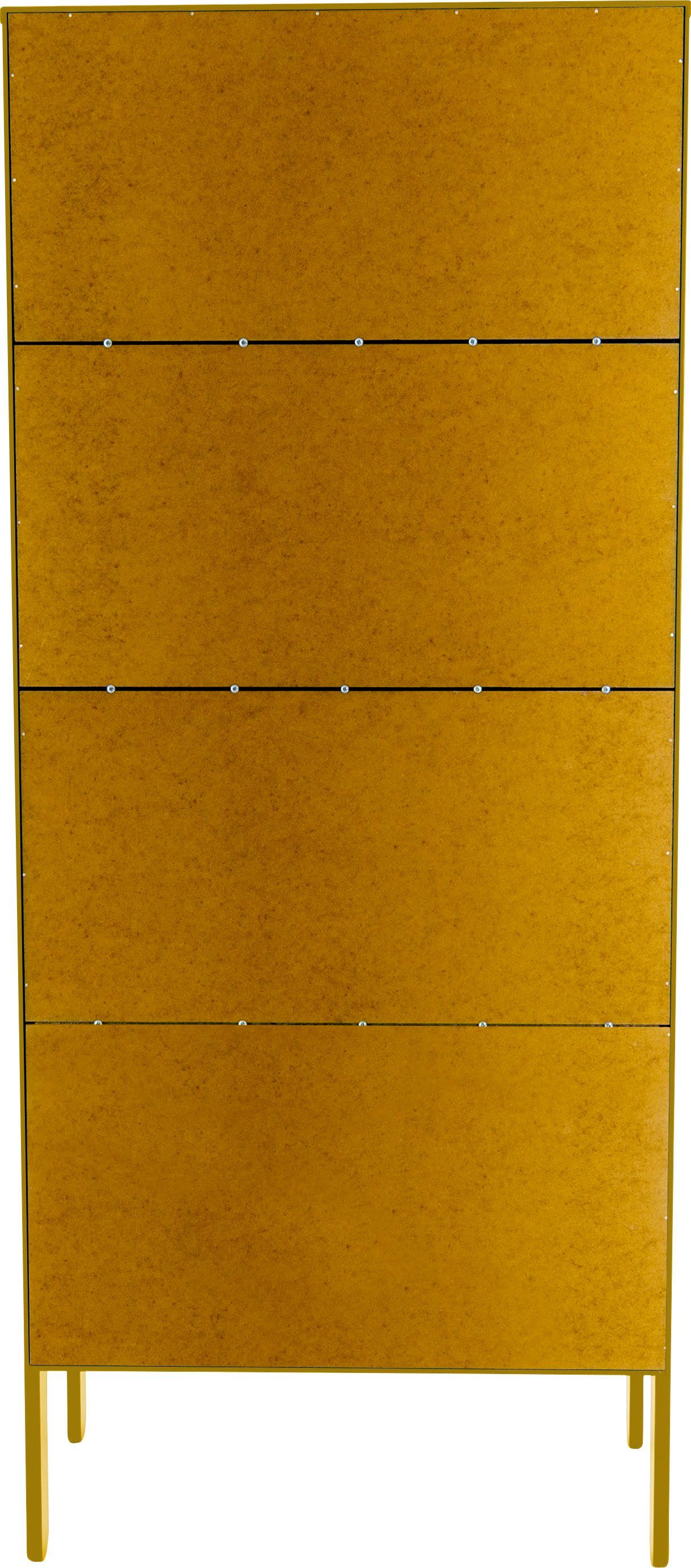 Tenzo mit UNO Toulouse Tenzo Glastüren mustard Vitrine By von 2 Olivier und mustard Design Schubladen, | 2