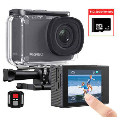 Akaso V50 Pro Ultra 4K Action Camera - Advanced EIS, externes Mikrofon, Action Cam (IEEE 802, Tauchmodus mit umfangreichem Zubehörsatz und 64G-Speicherkarte)