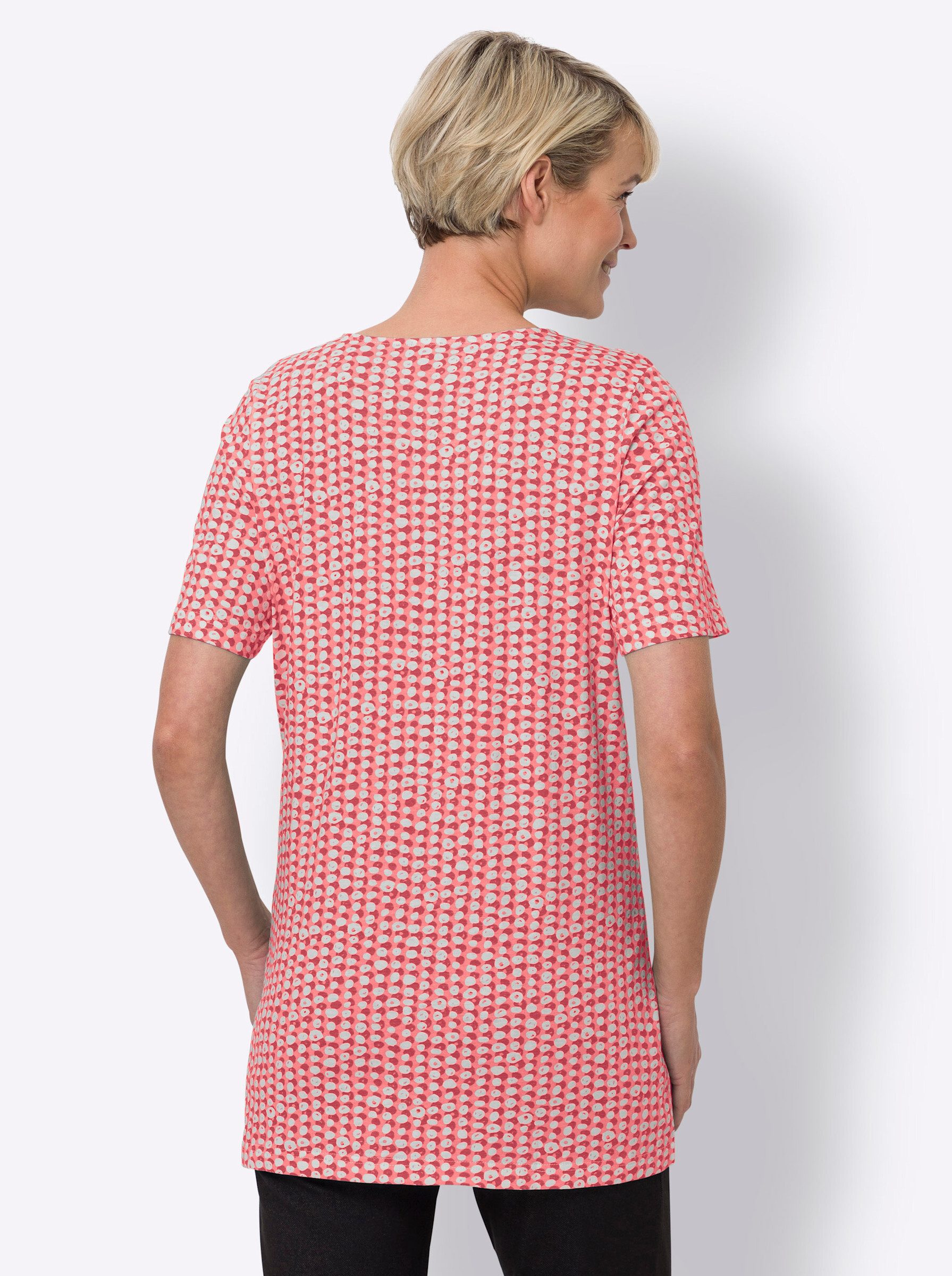 Sieh an! T-Shirt Longshirt Kurzarm günstig online kaufen