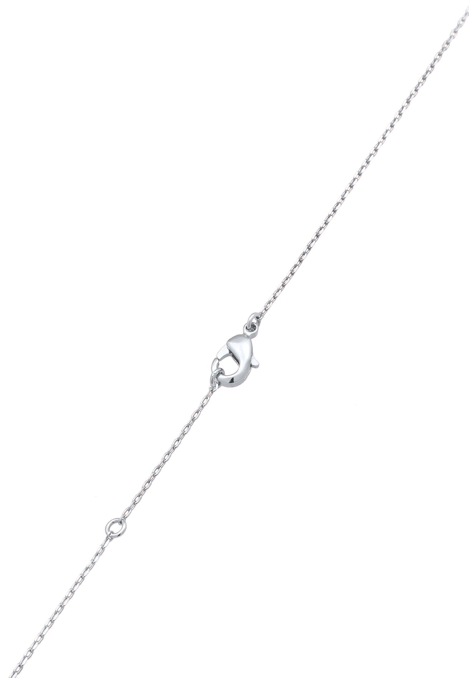 Elli Kette mit Anhänger Ringe Infinity Kristalle Silberfarben für Damen
