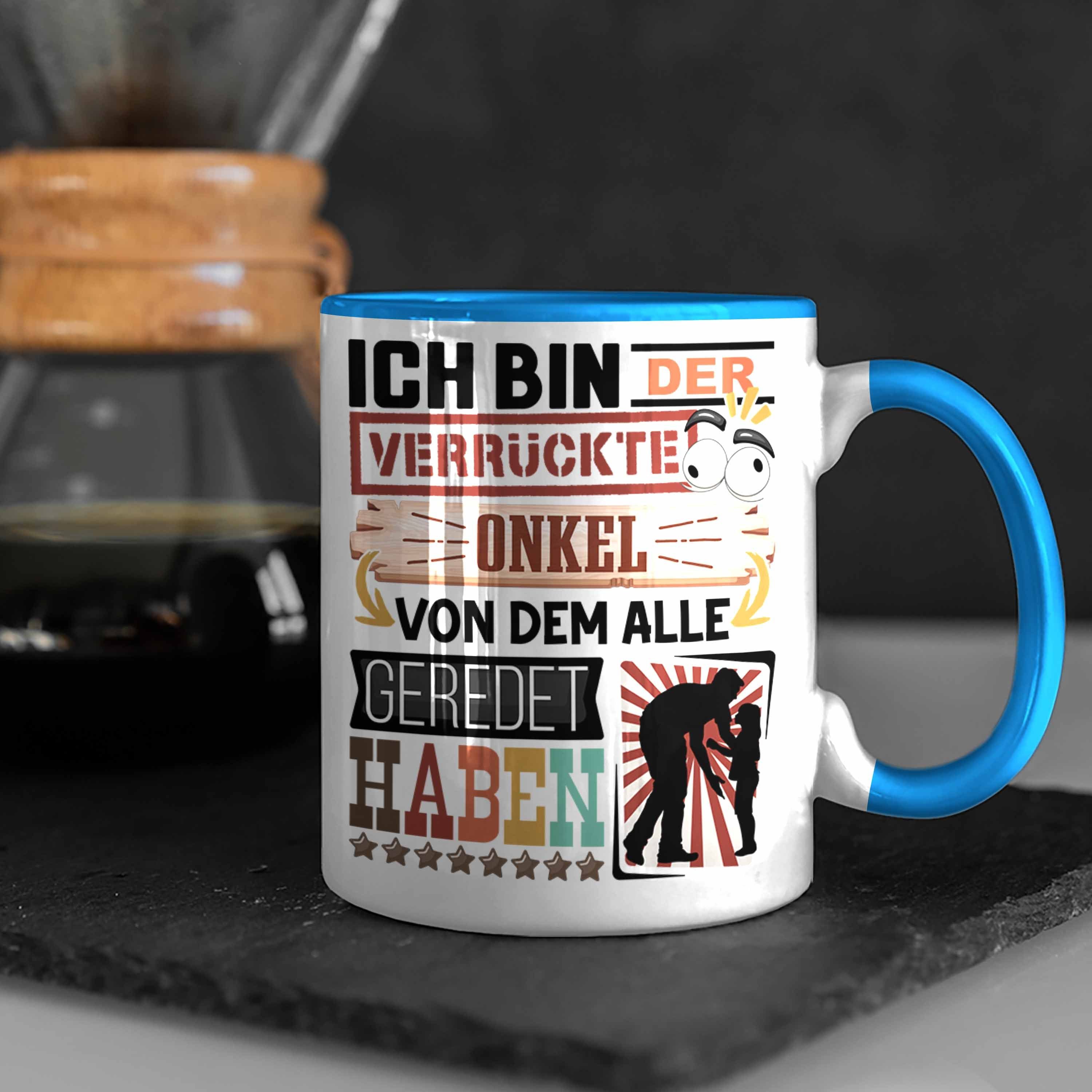 Tasse Onkel Geburtstag Onkel Lustig für Tasse Geschenk Spruch Blau I Trendation Geschenkidee