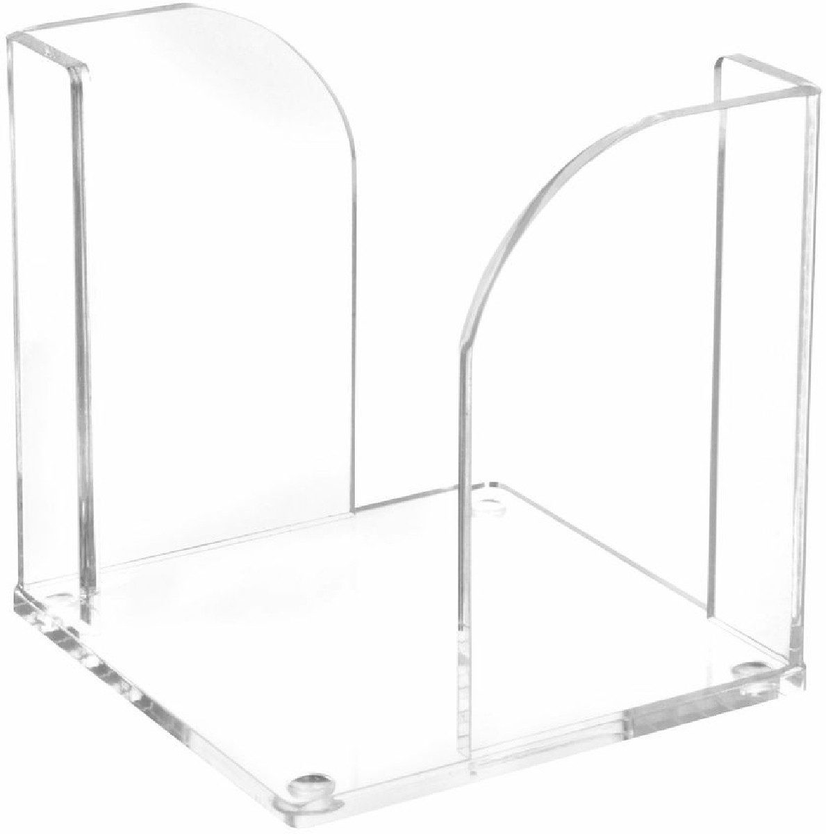 Notizzettel Zettelbox Acryl ungefüllt glasklar