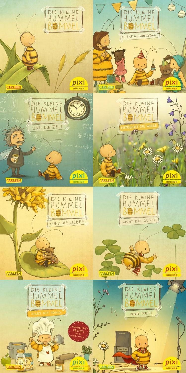 Pixi-8er-Set 309: Die kleine Hummel Bommel (8x1 Exemplar) / Maite Kelly, Britta Sabbag