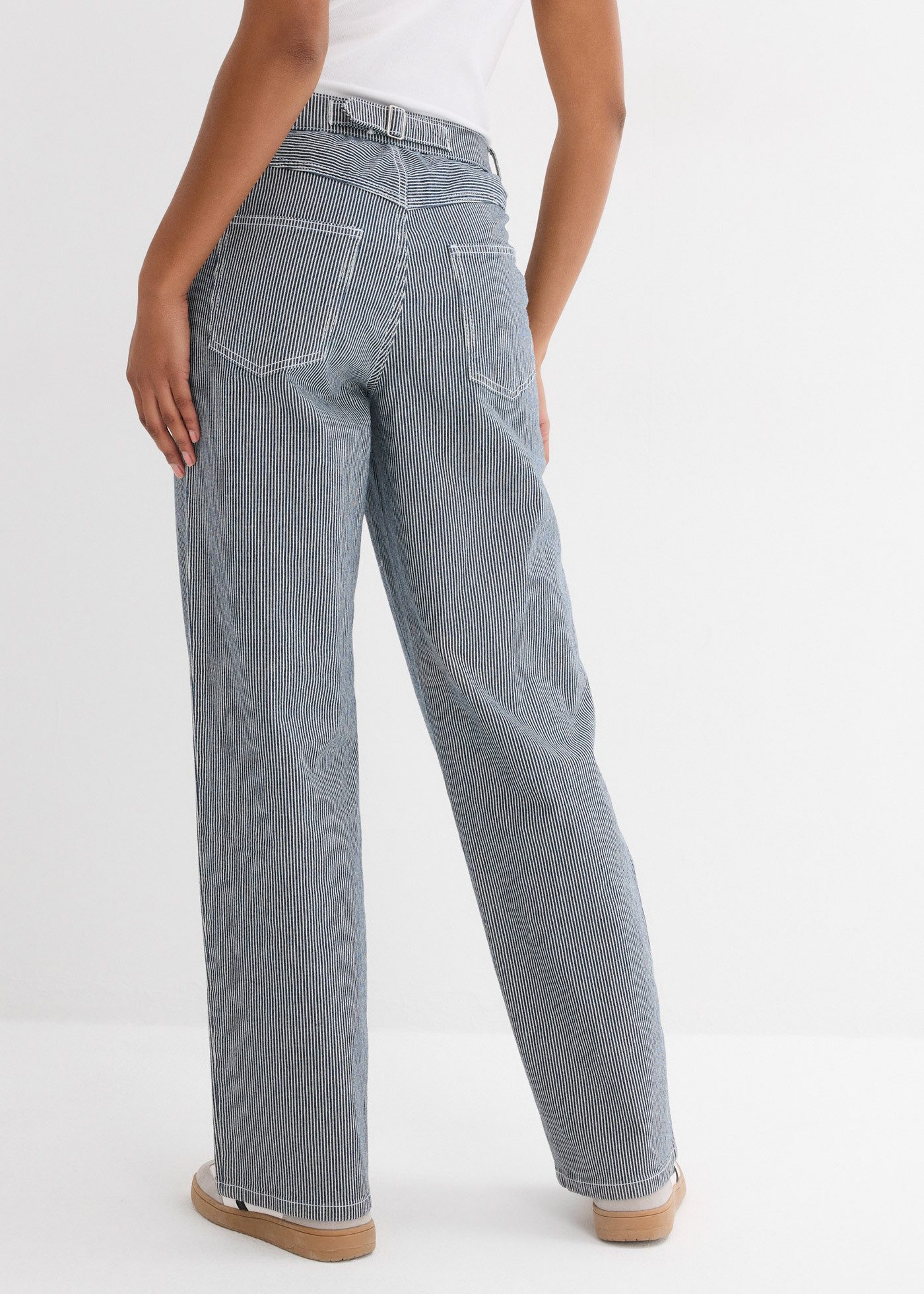 bonprix Straight-Jeans (1-tlg) gerader Schnitt, Regular Fit, mit Elasthan, günstig online kaufen