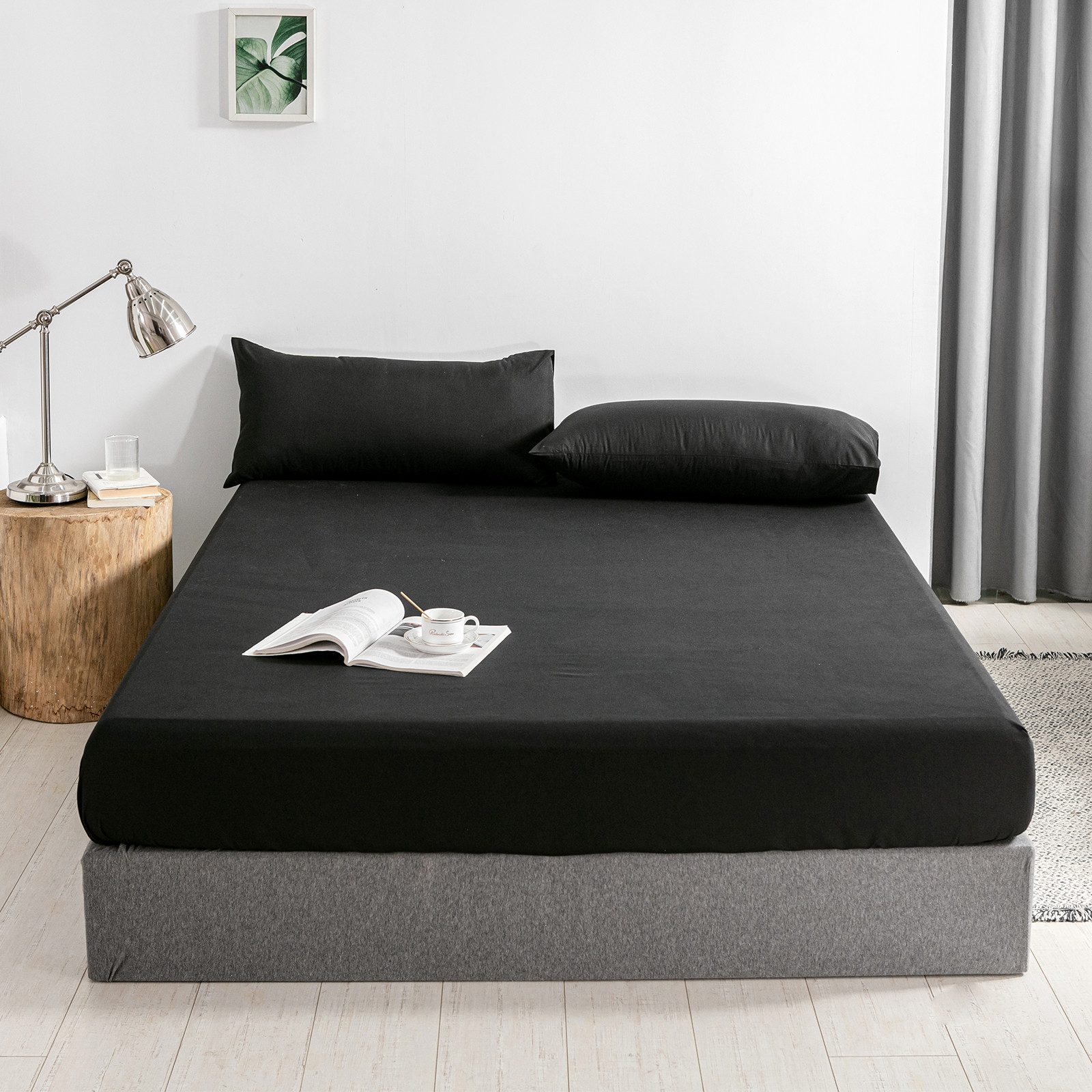 Good Nite Spannbettlaken Bettlaken, 30 cm Tief, Polyester, Weich, Atmungsaktiv, Waschbar, Gummizug: Rundum Elastisches Band, Für bett 90 x 200,Matratzen bis 30  – Bild 4 von 5