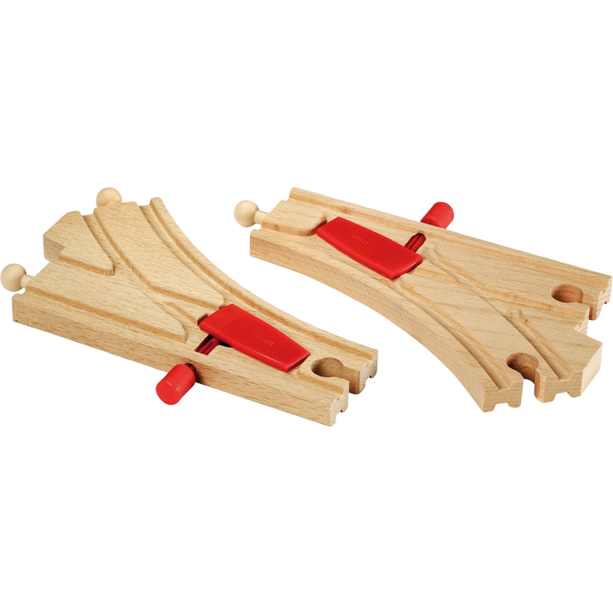 BRIO® Spielzeugeisenbahn-Set BRIO World World Mechanisches Weichenpaar (L1