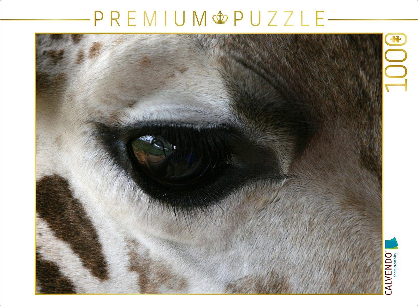 CALVENDO Puzzle CALVENDO Puzzle Giraffen – Augen-Blick 1000 Teile Lege-Größe 64 x 48 cm Foto-Puzzle Bild von Michael Herzog, 1000 Puzzleteile