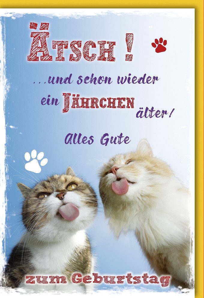 Grußkarten Geburtstag - Glückwunschkarte im Format 11,5 x 17 cm mit Umschlag