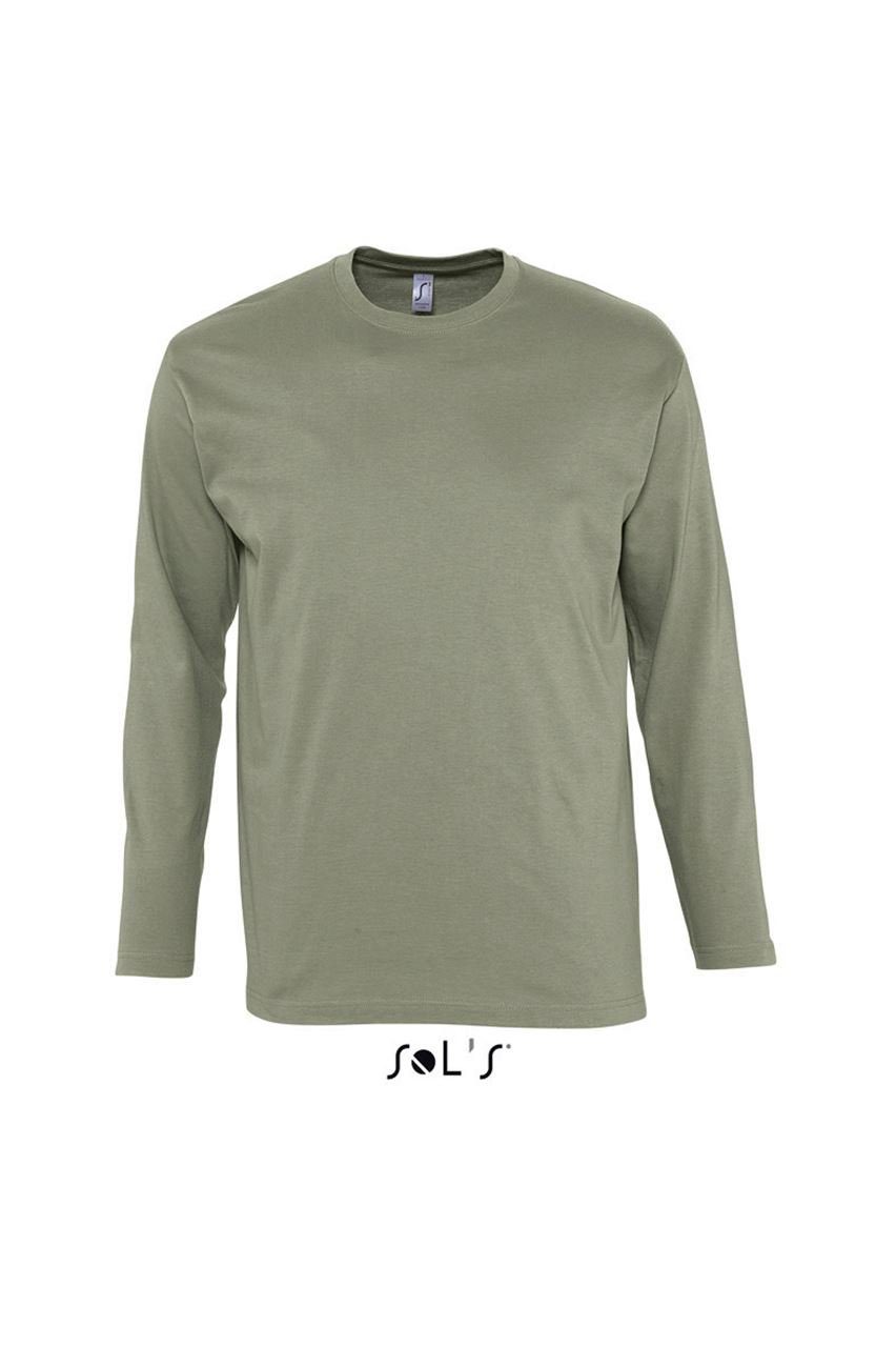 SOLS Rundhalsshirt SOL'S Herren Langarmshirt T-Shirt Long Sleeve Baumwolle  Sweatshirt
