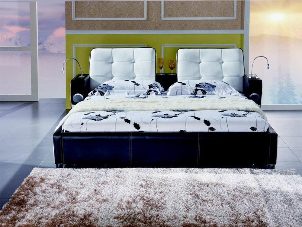 Xlmoebel Polsterbett Multifunktionales Funktionsbett in modernem Design mit Stauraum (Bett, Bett), Hergestellt in Europa