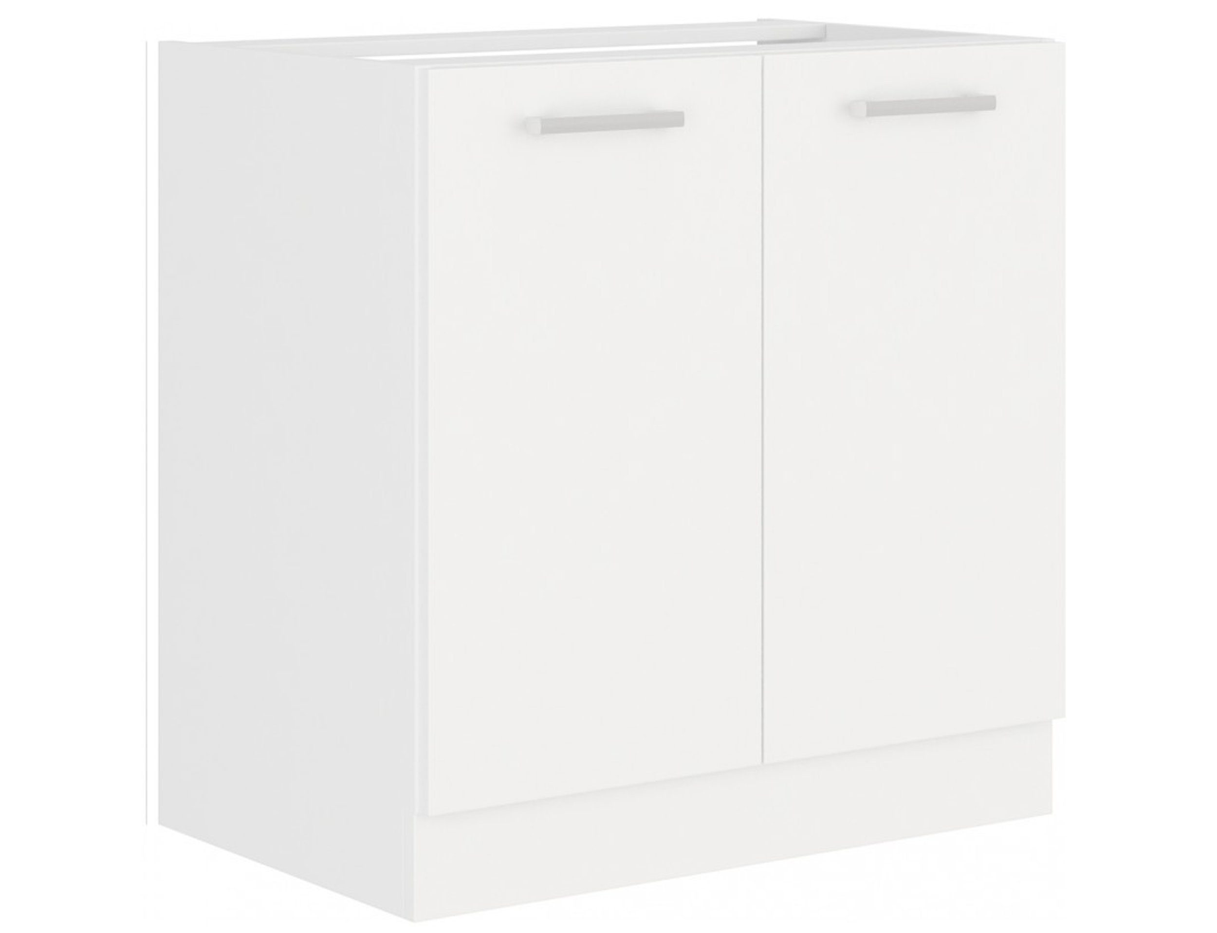 Spülenschrank EKO Küchenzeile Einbauküche Küchenblock 80 matt Küchen-Preisbombe Küche White cm Weiss