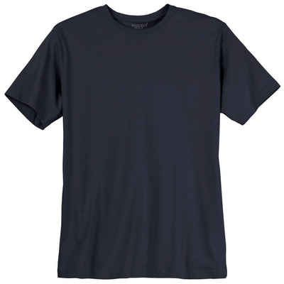 redfield Rundhalsshirt »Redfield T-Shirt dunkelblau große Größen«