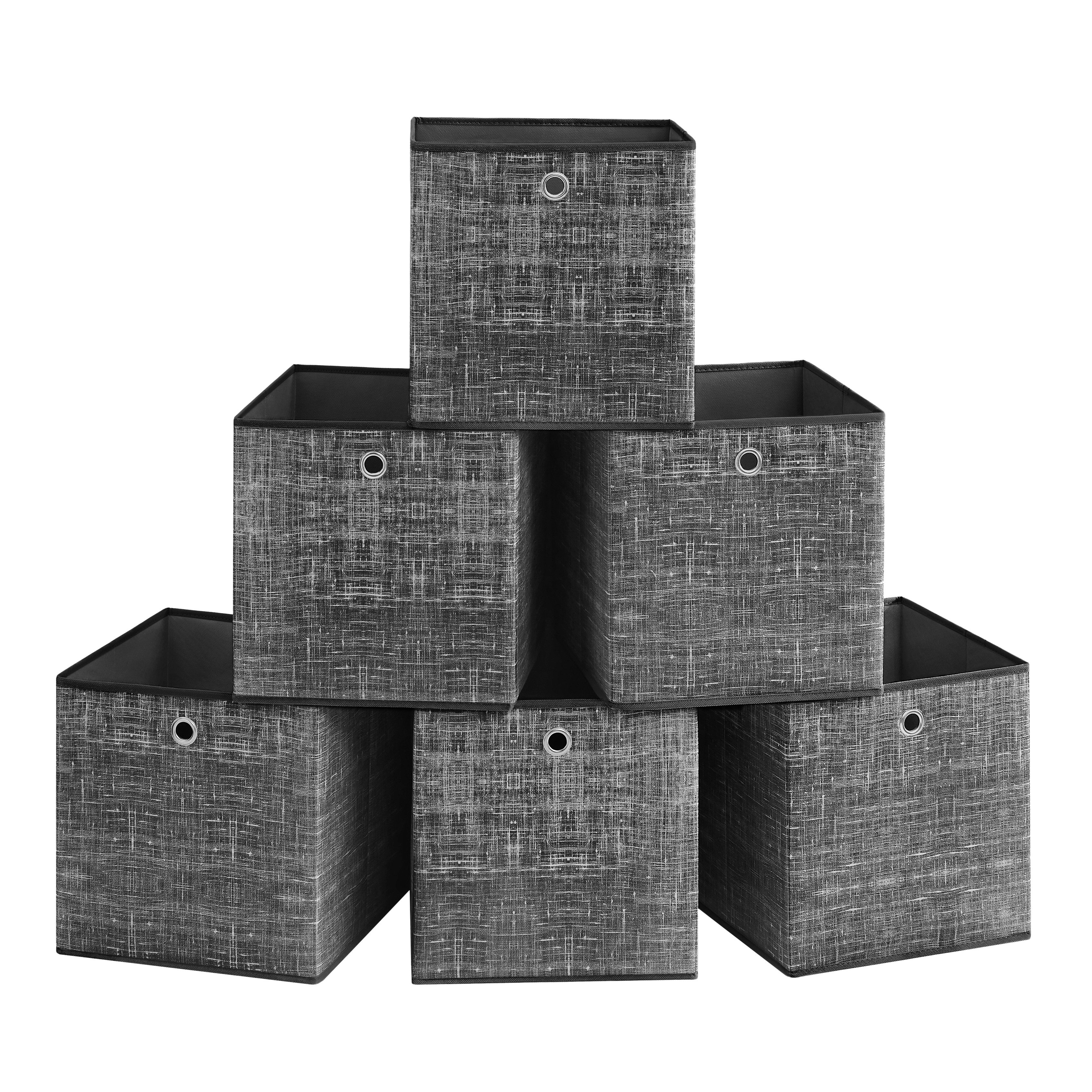 SONGMICS Aufbewahrungsbox Ordnungsboxen (Aufbewahrungsbox, 6er Set, günstig online kaufen