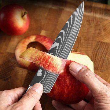 MDHAND Fleischmesser, Professionelles Küchenmesser, 7CR17 Rostfreier Stahl mit Messerscheide
