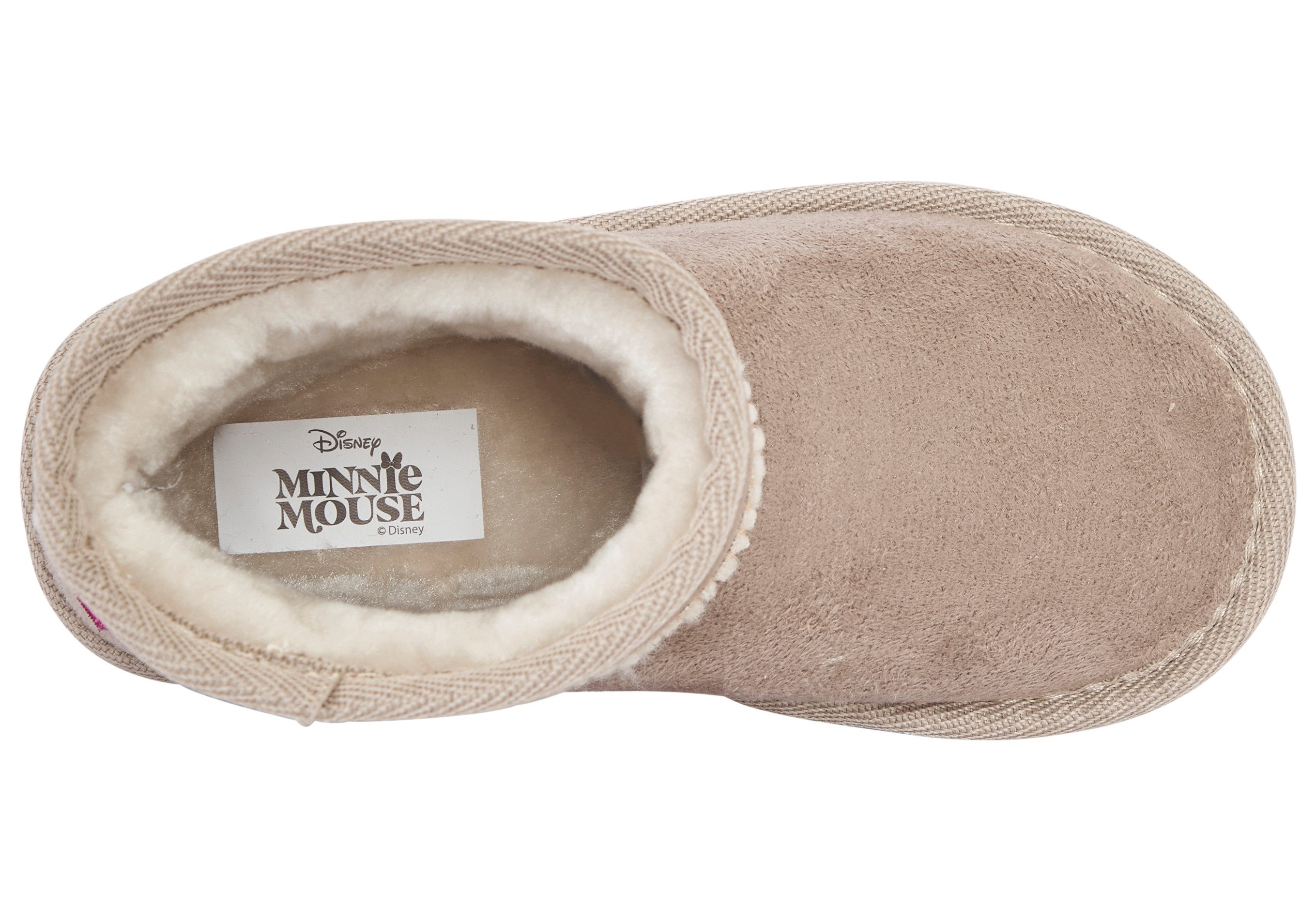 Disney MINNIE Schlupfboots (für Kinder) Winterschuhe, Winterboots, Snowboots, Schlupfstiefel, gefüttert