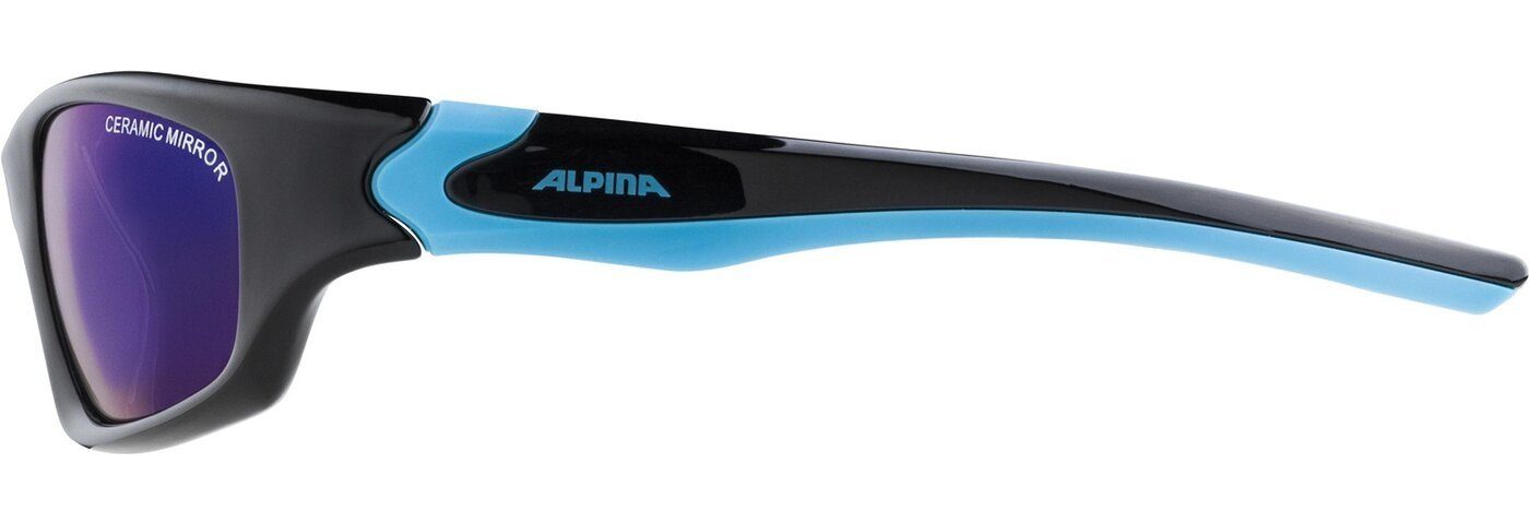 Sports Alpina GLOSS SCHWARZ-CYAN BLACK-CYAN FLEXXY Sonnenbrille TEEN