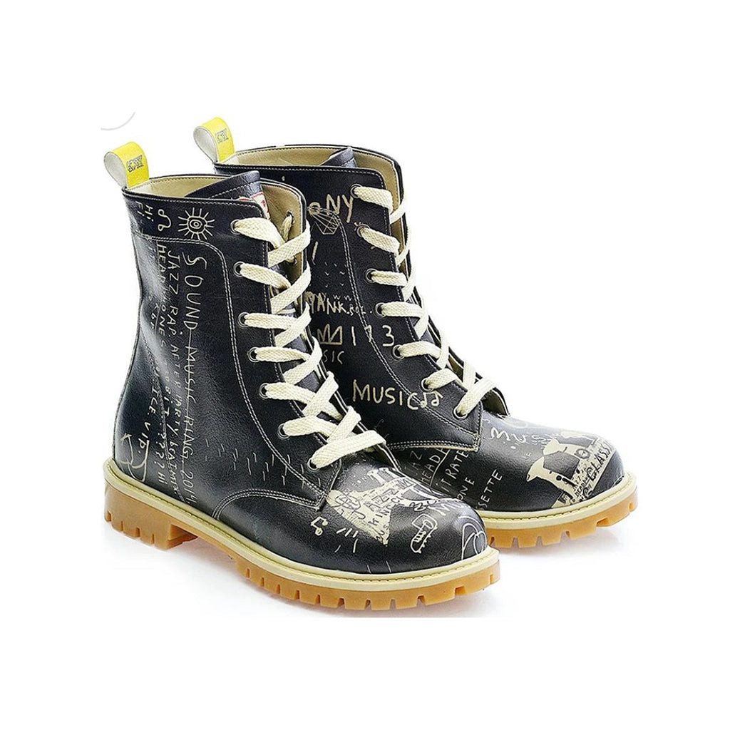 damenstiefelschwarz, Vegan Boots, Schnürboots, stiefeletten Schnürstiefel