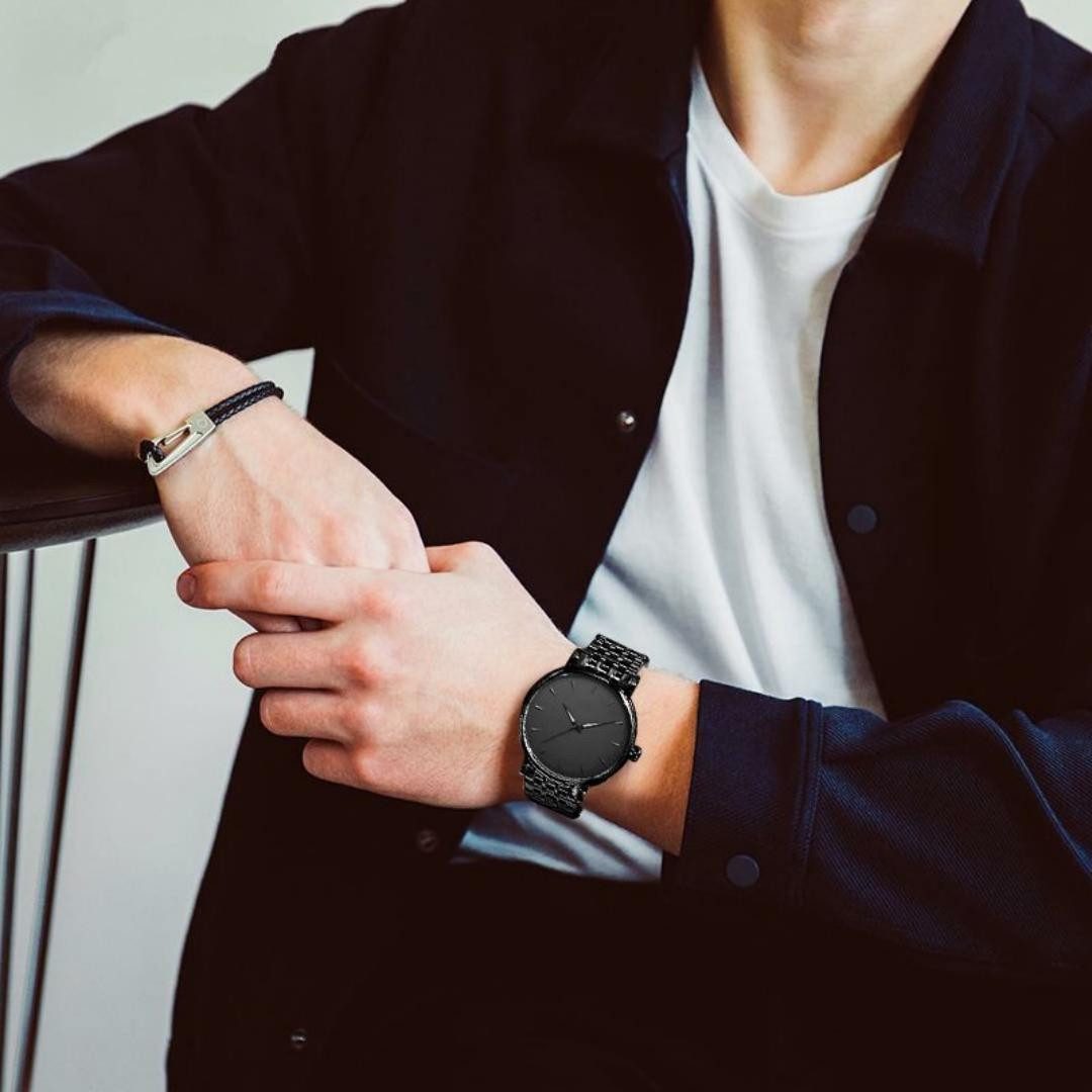 Forrlite Quarzuhr Quarzuhr Herren Uhr Edelstahl günstig online kaufen