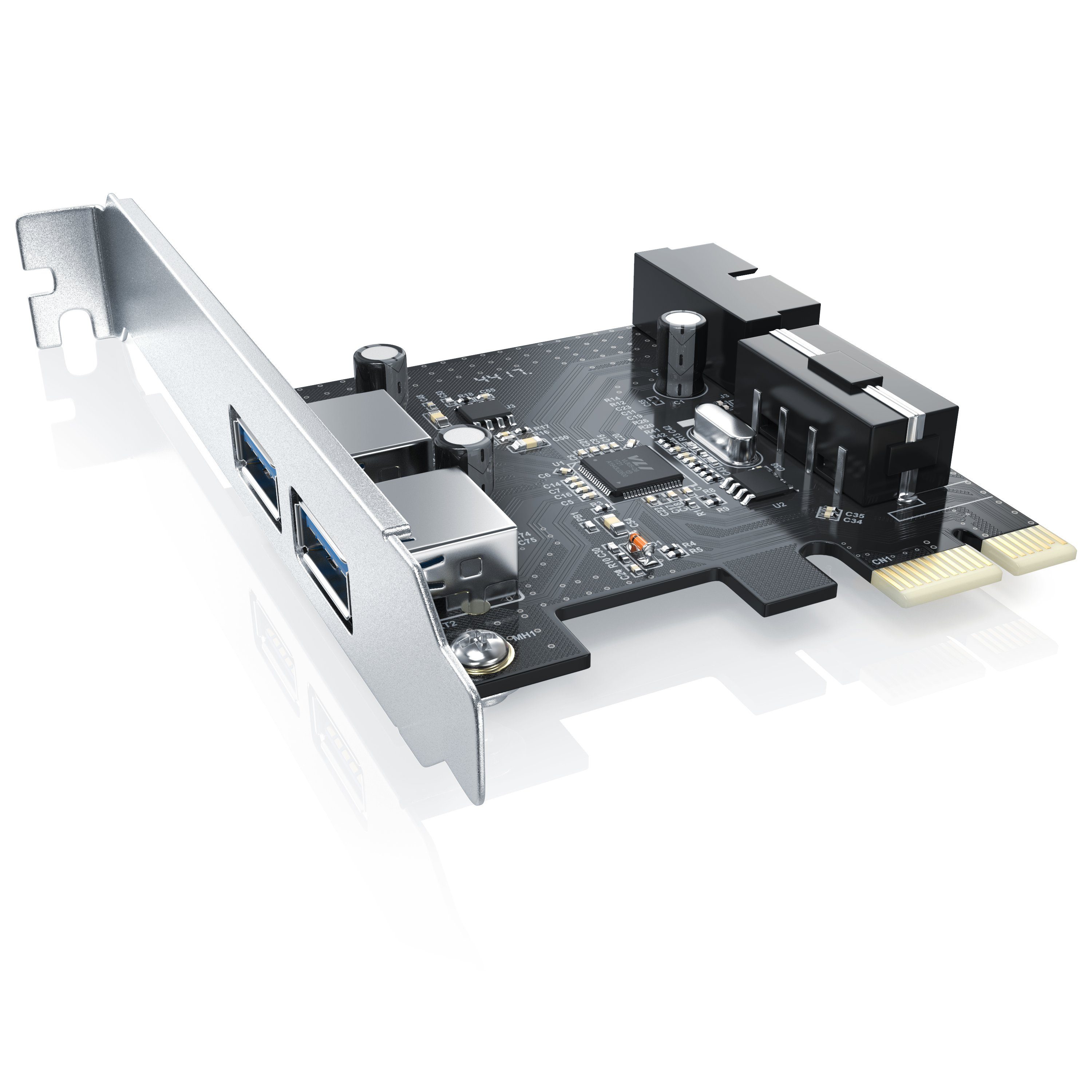 CSL USB-Adapter, 2 Port USB 3.2 Gen1 PCI Express Controllerkarte, 2 Schnittstellen