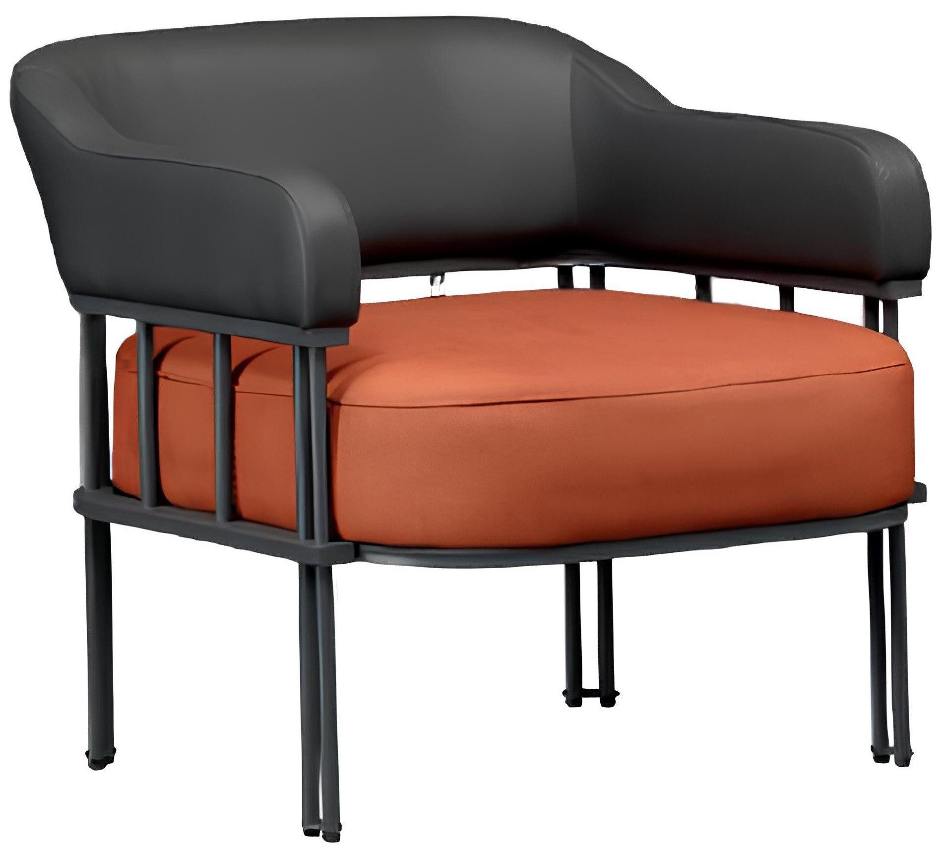 Loungesessel Einzelner Luxus-Ledersessel für das Wohnzimmer mit modernem Design