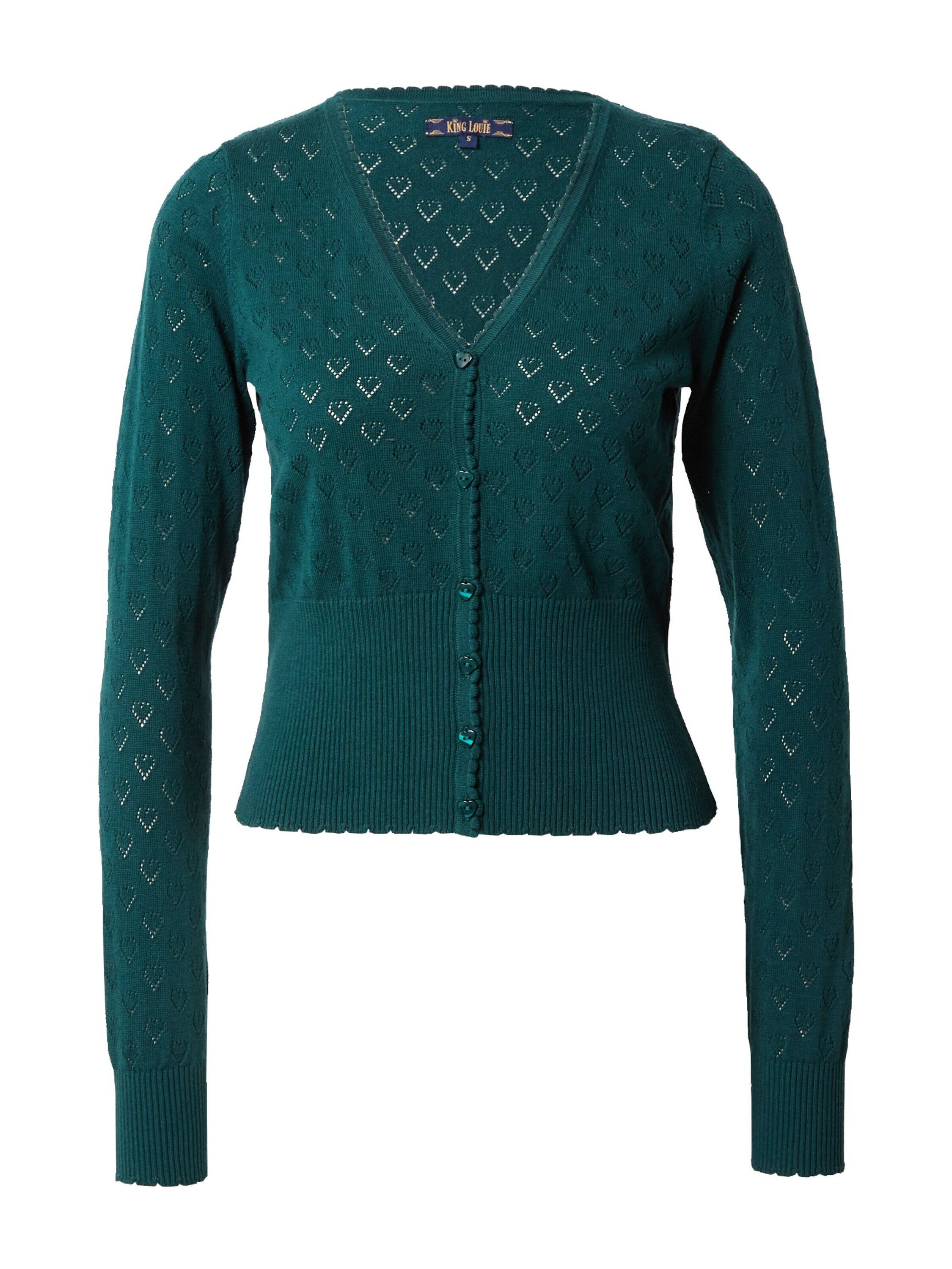 King Louie Strickjacke (1-tlg) Lochmuster günstig online kaufen